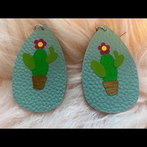 Custom leather earrings